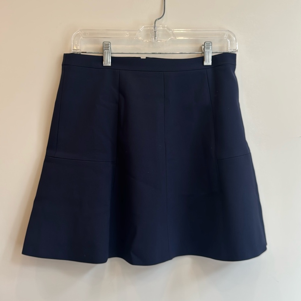 NAVY J CREW MINI SKIRT